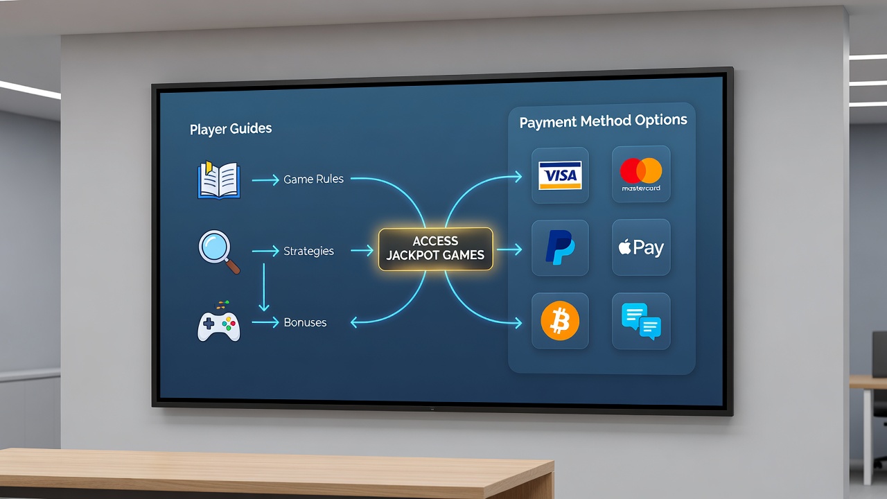 Detailed view of payment method selection screen integrated with jackpot game recommendations on an Austrian platform