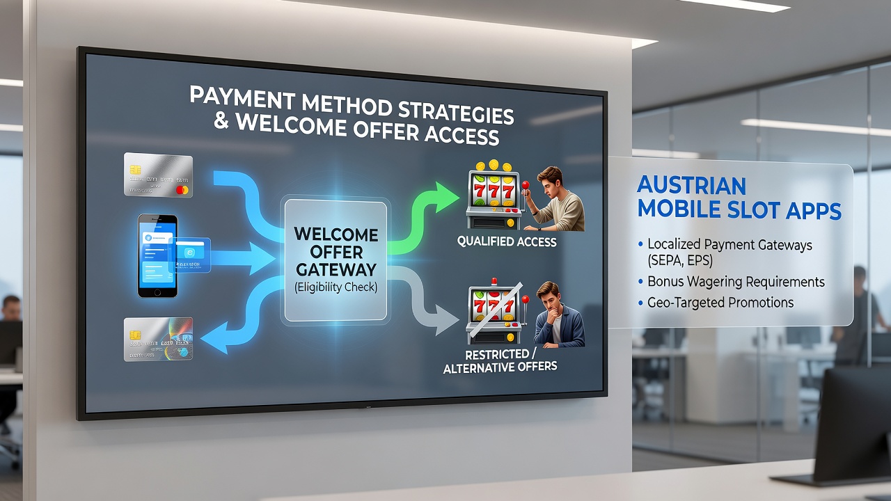 Mobile transaction flow for welcome bonuses on Austrian slot sites